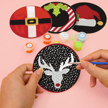 Afbeelding in Gallery-weergave laden, Schilderen op Nummer Onderzetters 15cm (4 stuks) - Creatief Kerstcadeau