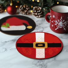 Afbeelding in Gallery-weergave laden, Schilderen op Nummer Onderzetters 15cm (4 stuks) - Creatief Kerstcadeau