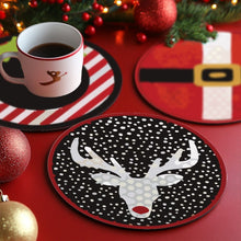 Afbeelding in Gallery-weergave laden, Schilderen op Nummer Onderzetters 15cm (4 stuks) - Creatief Kerstcadeau