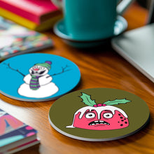 Afbeelding in Gallery-weergave laden, Schilderen op Nummer Onderzetters 15cm (4 stuks) - Creatief Kerstcadeau 1