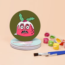 Afbeelding in Gallery-weergave laden, Schilderen op Nummer Onderzetters 15cm (4 stuks) - Creatief Kerstcadeau 1