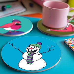 Schilderen op Nummer Onderzetters 15cm (4 stuks) - Creatief Kerstcadeau 1