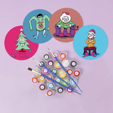Afbeelding in Gallery-weergave laden, Schilderen op Nummer Onderzetters 15cm (4 stuks) - Creatief Kerstcadeau 2
