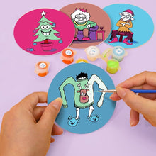 Afbeelding in Gallery-weergave laden, Schilderen op Nummer Onderzetters 15cm (4 stuks) - Creatief Kerstcadeau 2