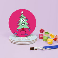 Afbeelding in Gallery-weergave laden, Schilderen op Nummer Onderzetters 15cm (4 stuks) - Creatief Kerstcadeau 2
