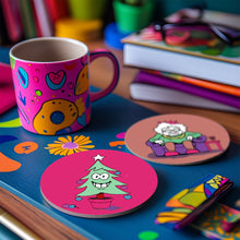 Afbeelding in Gallery-weergave laden, Schilderen op Nummer Onderzetters 15cm (4 stuks) - Creatief Kerstcadeau 2