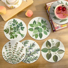 Afbeelding in Gallery-weergave laden, Schilderen op Nummer Onderzetters 10cm (6 stuks) - Aromatische Kruiden