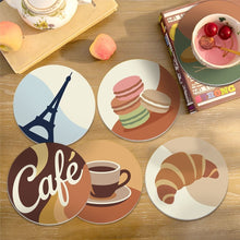 Afbeelding in Gallery-weergave laden, Schilderen op Nummer Onderzetters 10cm (6 stuks) - Parijs Café