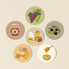 Afbeelding in Gallery-weergave laden, Schilderen op Nummer Onderzetters 10cm (6 stuks) - Mediterraan Aperitief