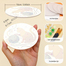 Afbeelding in Gallery-weergave laden, Schilderen op Nummer Onderzetters 10cm (6 stuks) - Kattenleven