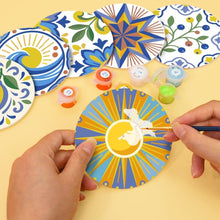 Afbeelding in Gallery-weergave laden, Schilderen op Nummer Onderzetters 10cm (6 stuks) - Mediterrane Motieven