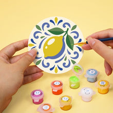Afbeelding in Gallery-weergave laden, Schilderen op Nummer Onderzetters 10cm (6 stuks) - Mediterrane Motieven