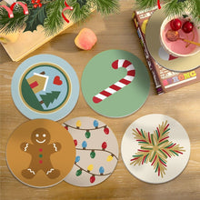 Afbeelding in Gallery-weergave laden, Schilderen op Nummer Onderzetters 10cm (6 stuks) - Kerstmagie