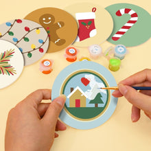 Afbeelding in Gallery-weergave laden, Schilderen op Nummer Onderzetters 10cm (6 stuks) - Kerstmagie