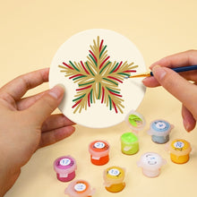 Afbeelding in Gallery-weergave laden, Schilderen op Nummer Onderzetters 10cm (6 stuks) - Kerstmagie