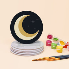 Afbeelding in Gallery-weergave laden, Schilderen op Nummer Onderzetters 10cm (6 stuks) - Halloweenmagie
