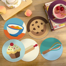 Afbeelding in Gallery-weergave laden, Schilderen op Nummer Onderzetters 10cm (6 stuks) - Dessertliefhebbers