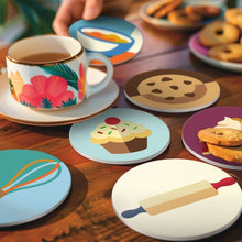 Afbeelding in Gallery-weergave laden, Schilderen op Nummer Onderzetters 10cm (6 stuks) - Dessertliefhebbers
