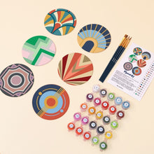 Afbeelding in Gallery-weergave laden, Schilderen op Nummer Onderzetters 10cm (6 stuks) - Art-decoharmonie