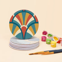 Afbeelding in Gallery-weergave laden, Schilderen op Nummer Onderzetters 10cm (6 stuks) - Art-decoharmonie