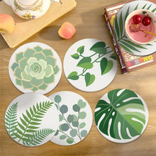 Afbeelding in Gallery-weergave laden, Schilderen op Nummer Onderzetters 10cm (6 stuks) - Groene oase