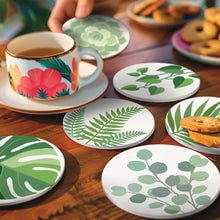 Afbeelding in Gallery-weergave laden, Schilderen op Nummer Onderzetters 10cm (6 stuks) - Groene oase