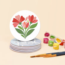 Afbeelding in Gallery-weergave laden, Schilderen op Nummer Onderzetters 10cm (6 stuks) - Liefdesboodschappen