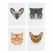 Afbeelding in Gallery-weergave laden, Mini Diamond Painting 15x20cm (4 stuks) - Feline Vrienden