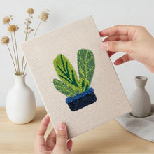 Afbeelding in Gallery-weergave laden, Punch Needle Set (4 stuks) met frames - Botanische Sfeer