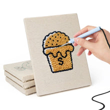 Afbeelding in Gallery-weergave laden, Punch Needle Set (4 stuks) met frames - Dessertliefhebber 1