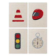 Afbeelding in Gallery-weergave laden, Punch Needle Set (4 stuks) met frames - Stedelijke Iconen 1