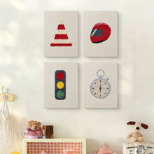 Afbeelding in Gallery-weergave laden, Punch Needle Set (4 stuks) met frames - Stedelijke Iconen 1