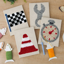 Afbeelding in Gallery-weergave laden, Punch Needle Set (4 stuks) met frames - Stedelijke Iconen 2