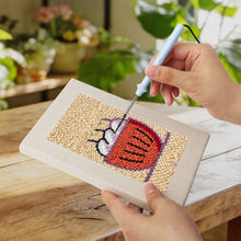 Afbeelding in Gallery-weergave laden, Punch Needle Set (4 stuks) met frames - Snacktijd 1