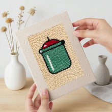 Afbeelding in Gallery-weergave laden, Punch Needle Set (4 stuks) met frames - Snacktijd 1