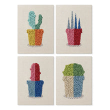 Afbeelding in Gallery-weergave laden, Punch Needle Set (4 stuks) met frames - Kleurrijke Planten