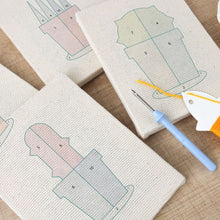 Afbeelding in Gallery-weergave laden, Punch Needle Set (4 stuks) met frames - Kleurrijke Planten