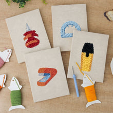 Afbeelding in Gallery-weergave laden, Punch Needle Set (4 stuks) met frames - Kawaii Schrijfwaren 1