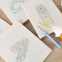 Afbeelding in Gallery-weergave laden, Punch Needle Set (4 stuks) met frames - Kawaii Schrijfwaren 1