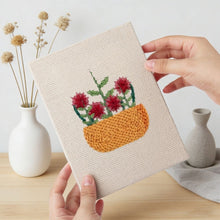 Afbeelding in Gallery-weergave laden, Punch Needle Set (4 stuks) met frames - Bloemenmand