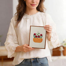 Afbeelding in Gallery-weergave laden, Punch Needle Set (4 stuks) met frames - Bloemenmand