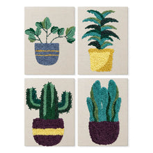 Afbeelding in Gallery-weergave laden, Punch Needle Set (4 stuks) met frames - Woestijnplanten Collectie