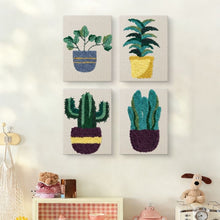 Afbeelding in Gallery-weergave laden, Punch Needle Set (4 stuks) met frames - Woestijnplanten Collectie