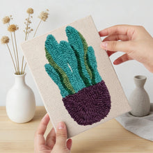 Afbeelding in Gallery-weergave laden, Punch Needle Set (4 stuks) met frames - Woestijnplanten Collectie