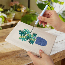 Afbeelding in Gallery-weergave laden, Punch Needle Set (4 stuks) met frames - Zonnige Planten Sfeer