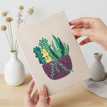 Afbeelding in Gallery-weergave laden, Punch Needle Set (4 stuks) met frames - Zonnige Planten Sfeer