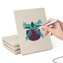 Afbeelding in Gallery-weergave laden, Punch Needle Set (4 stuks) met frames - Moderne Plantenpotten