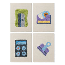 Afbeelding in Gallery-weergave laden, Punch Needle Set (4 stuks) met frames - Kawaii Schrijfwaren 2
