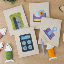 Afbeelding in Gallery-weergave laden, Punch Needle Set (4 stuks) met frames - Kawaii Schrijfwaren 2