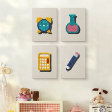 Afbeelding in Gallery-weergave laden, Punch Needle Set (4 stuks) met frames - Bureau Essentials 1